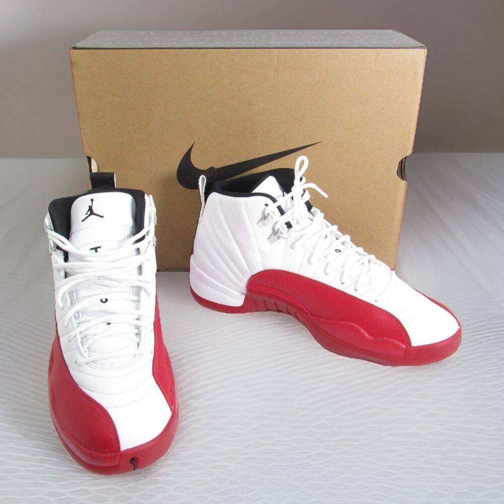 NIB Jordan 12 Retro 'Cherry (2023)' Sneakers Size 10.5 Men’s US